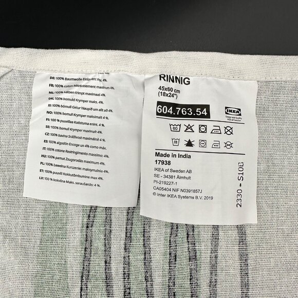 Kitschy Kitchen Dish Towels Green Black White Hanging Loop IKEA Rinnig Cotton - Picture 4 of 7